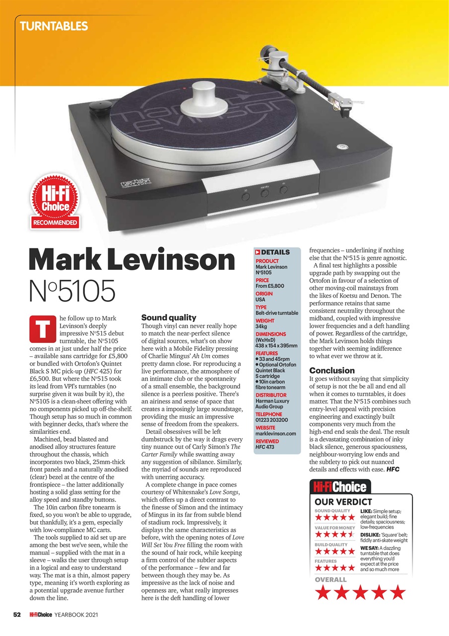 Hi-Fi Choice Preview Pages