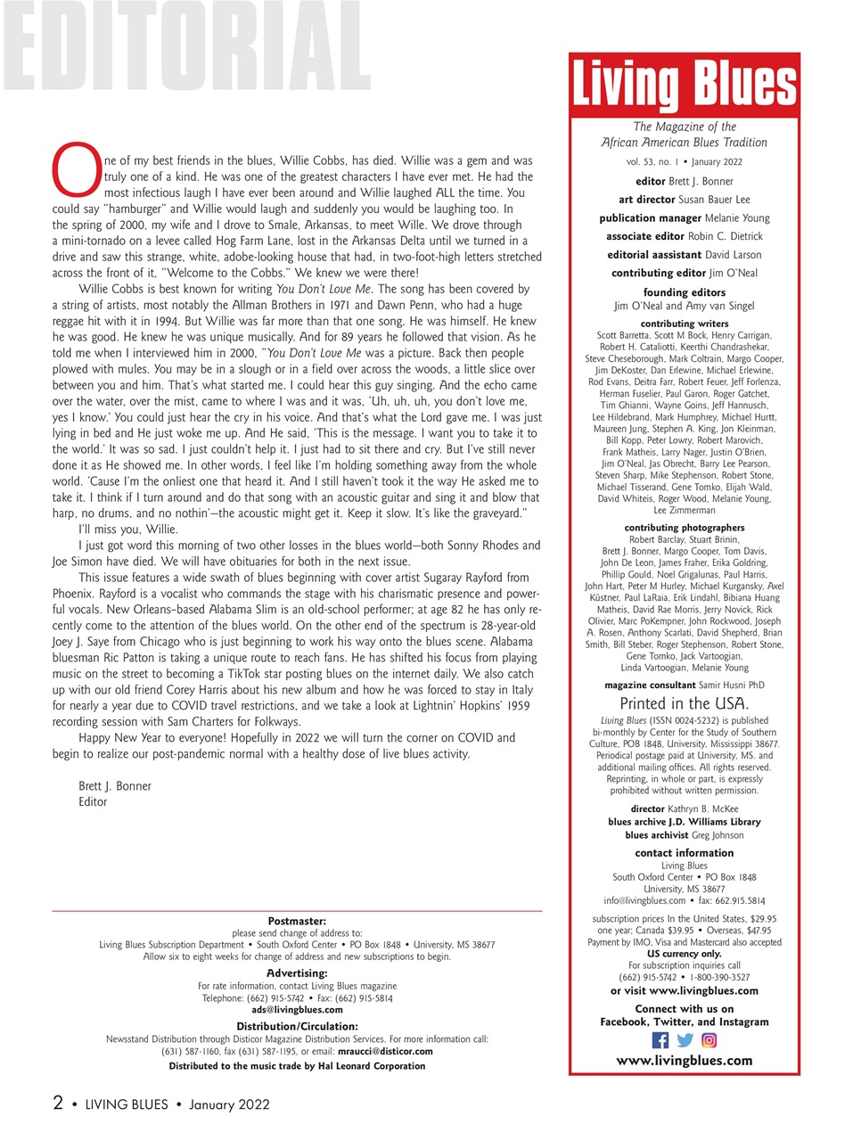 Living Blues Preview Pages