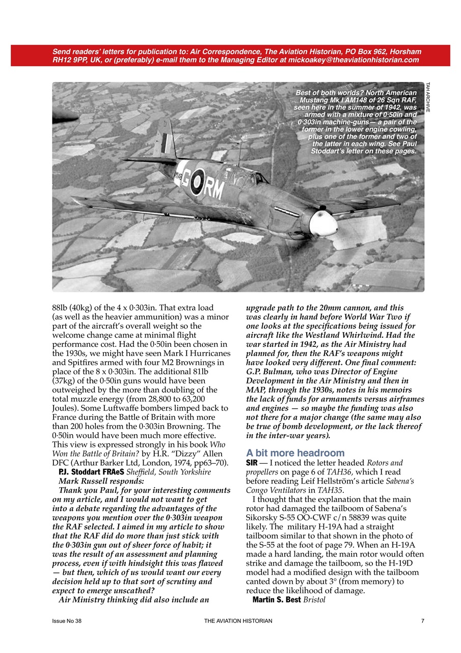 The Aviation Historian Magazine Preview Pages
