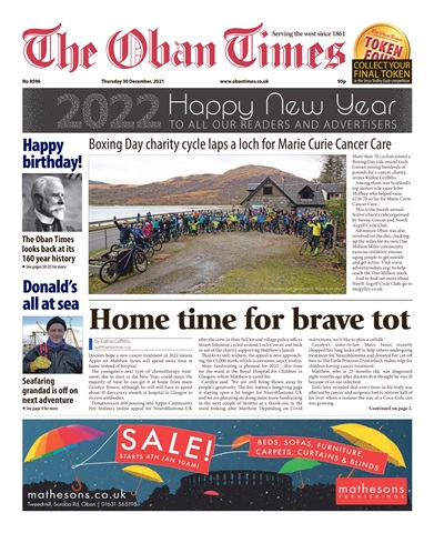The Oban Times & Lochaber Times issue 30th December 2021