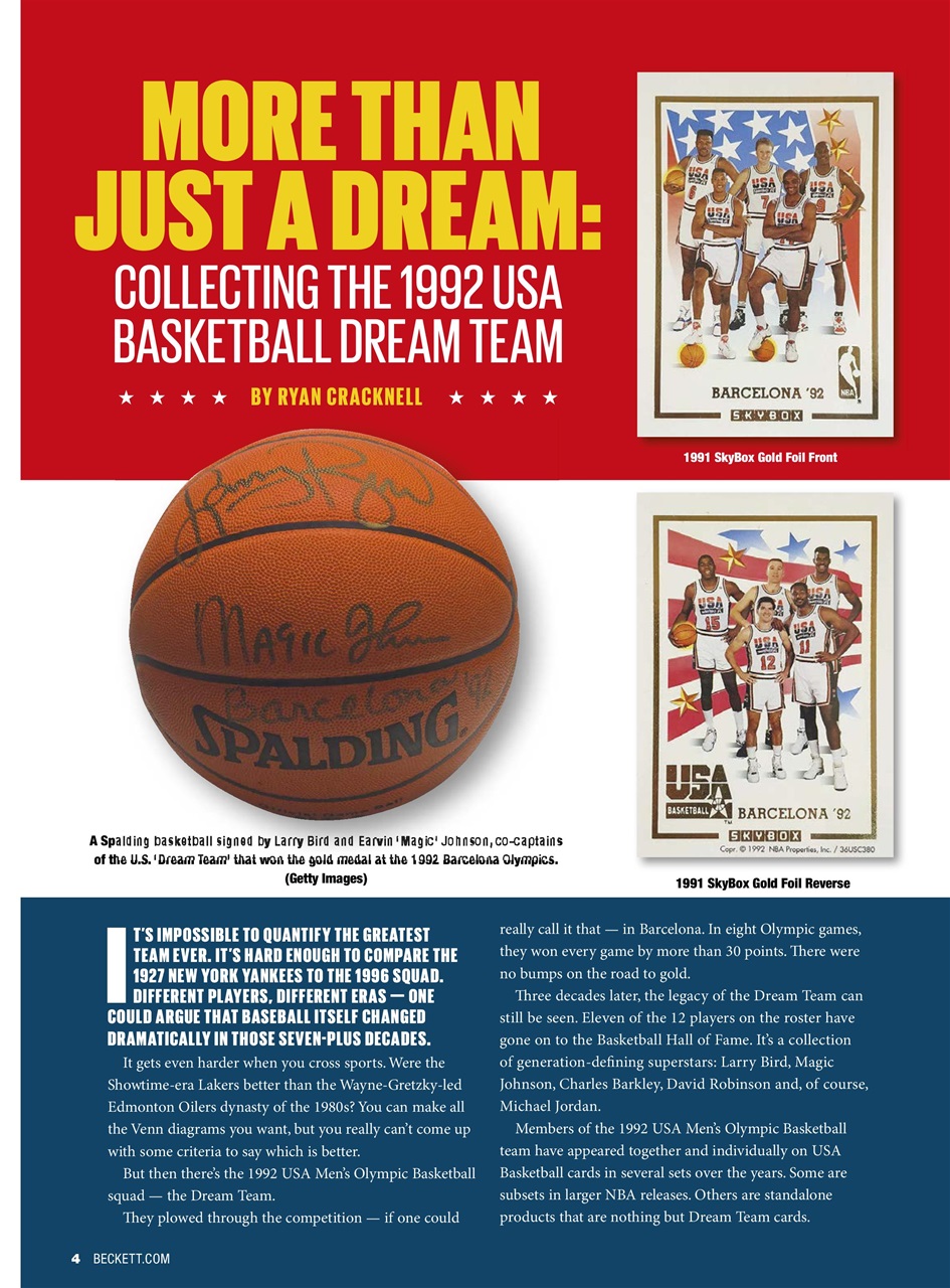 Beckett Basketball Magazine Preview Pages