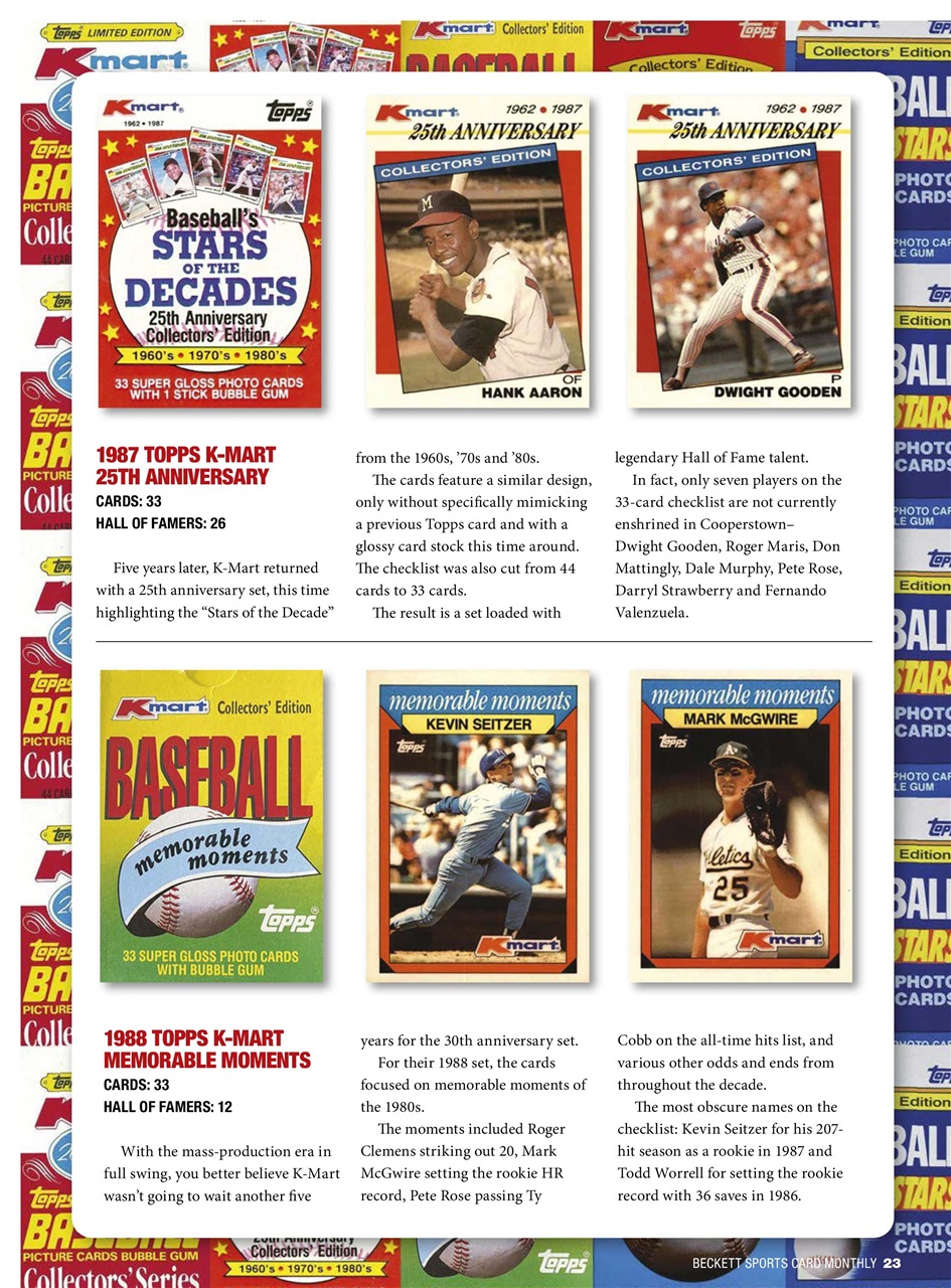Sports Card Monthly Magazine Preview Pages