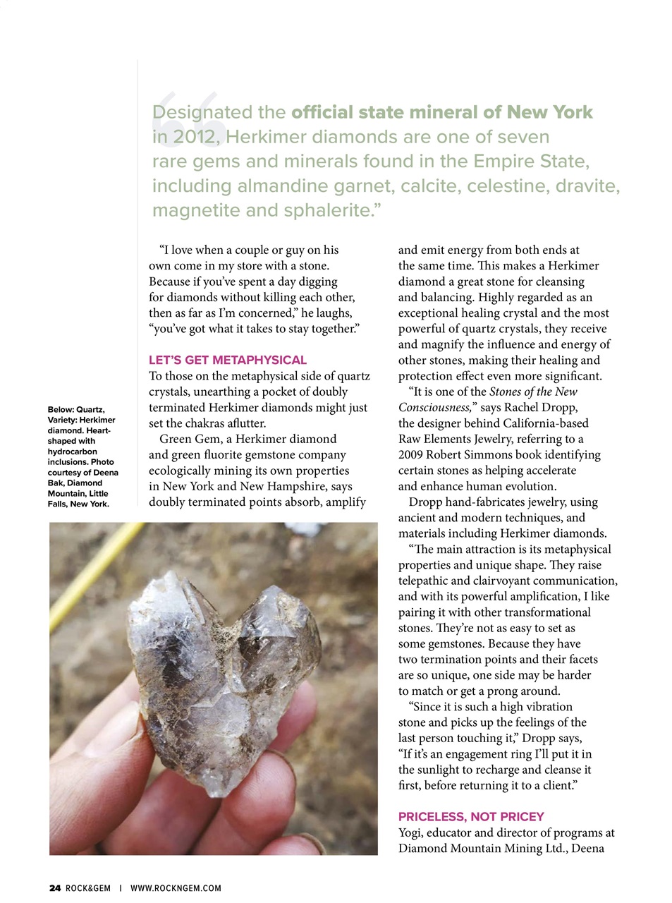 Rock&Gem Magazine Preview Pages