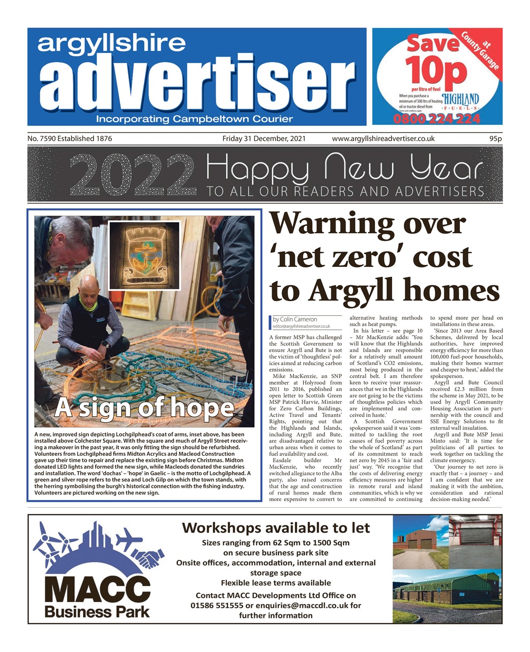 Argyllshire Advertiser Preview Pages