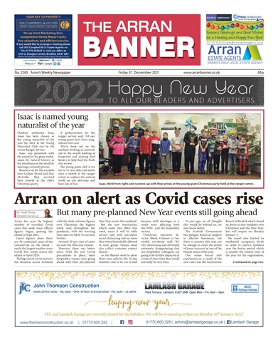Arran Banner issue 31/12/2021