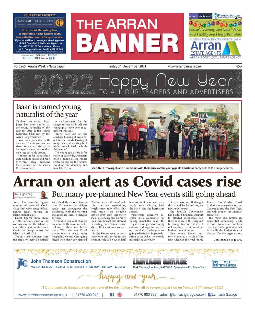 Arran Banner Preview Pages