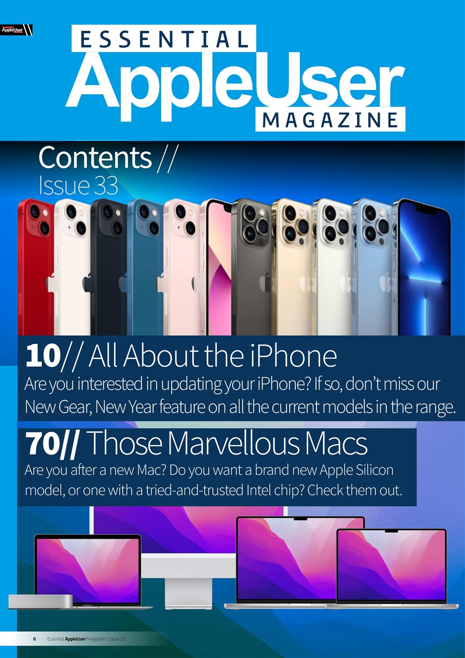 Essential Apple User Preview Pages