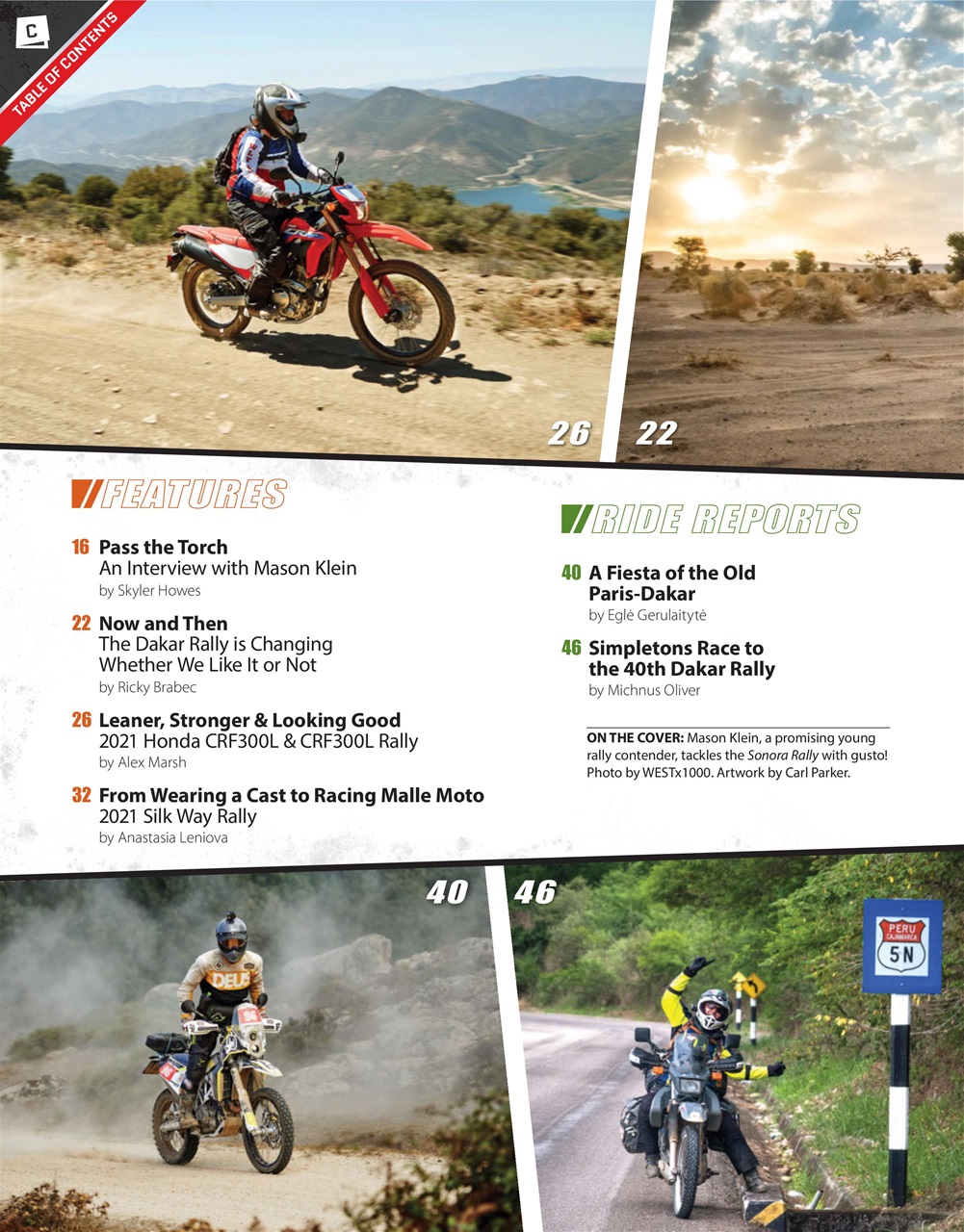 Adventure Motorcycle Preview Pages