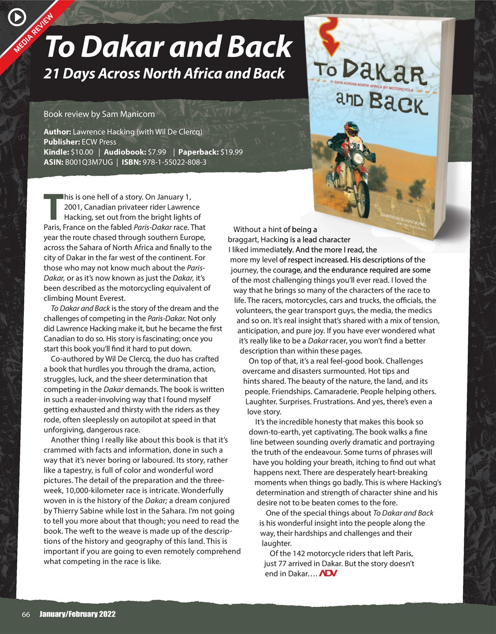 Adventure Motorcycle Preview Pages