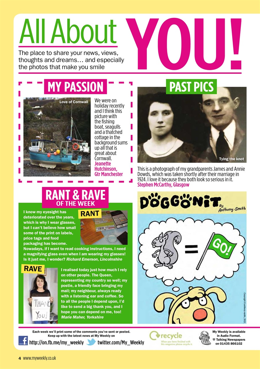 My Weekly Preview Pages