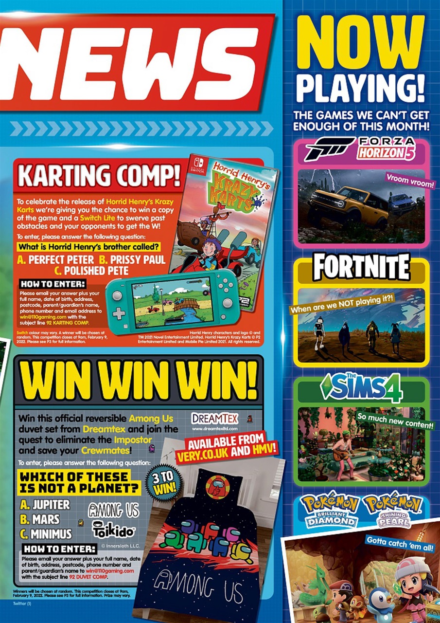 110% Gaming Preview Pages