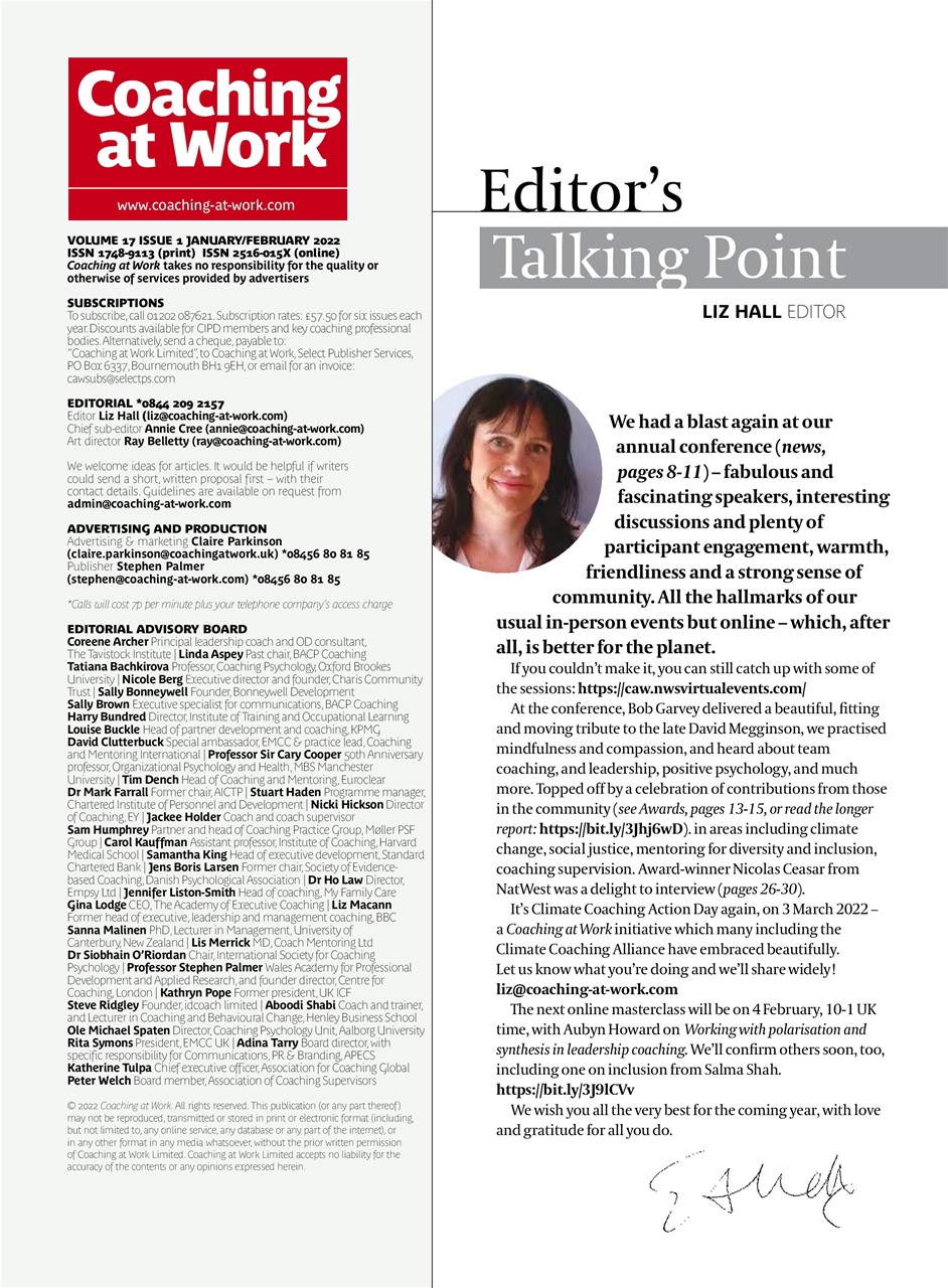 Coaching at Work Preview Pages