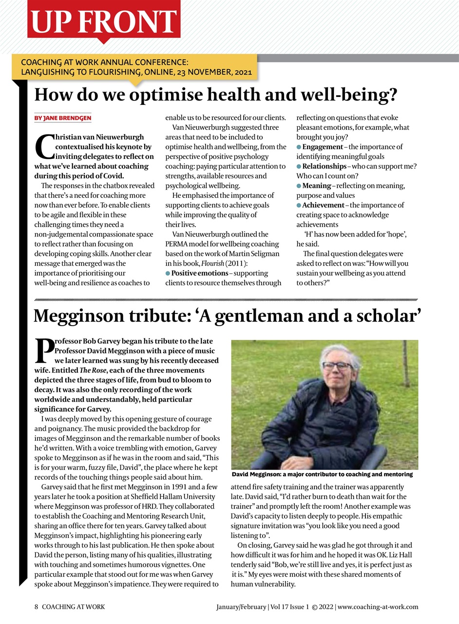 Coaching at Work Preview Pages