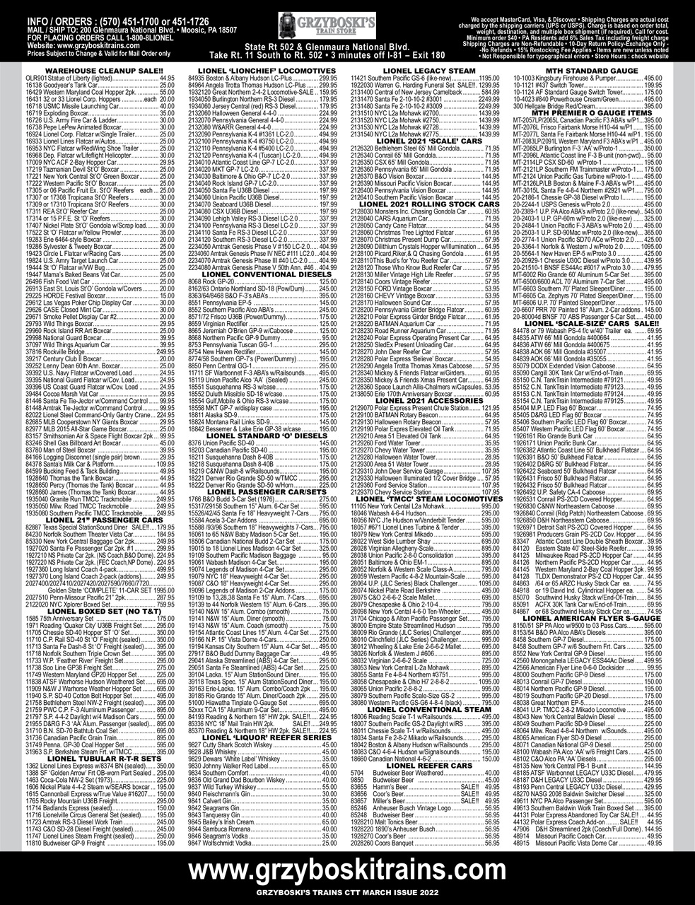 Classic Toy Trains Preview Pages
