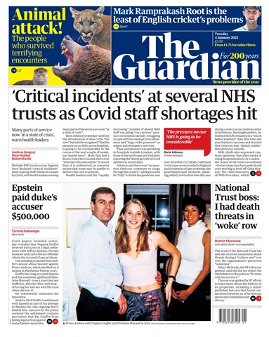 The Guardian Newspaper issue Tuesday, January 4, 2022