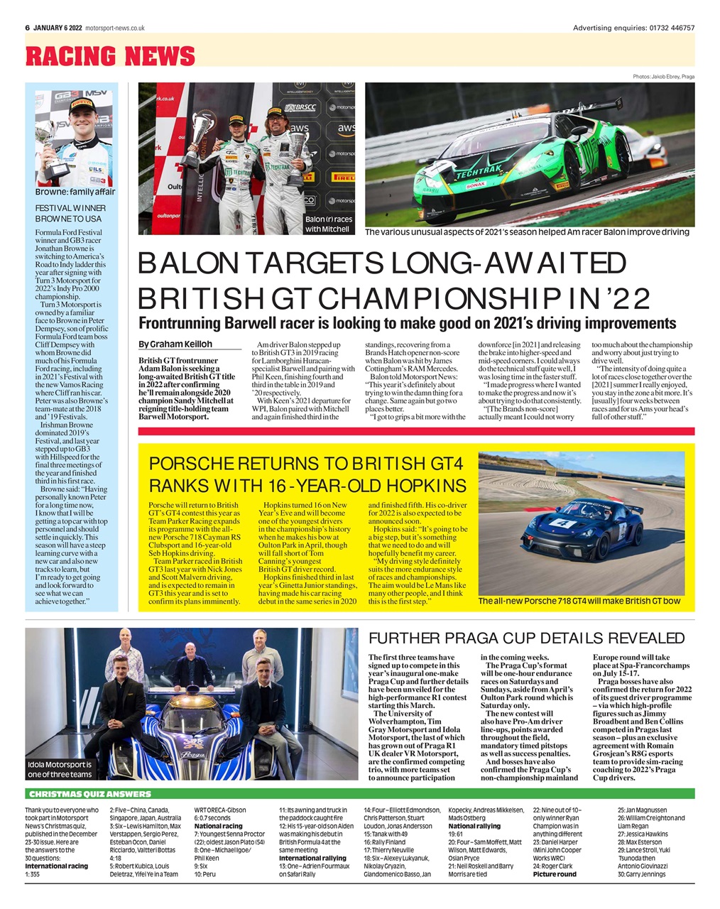 Motorsport News Preview Pages
