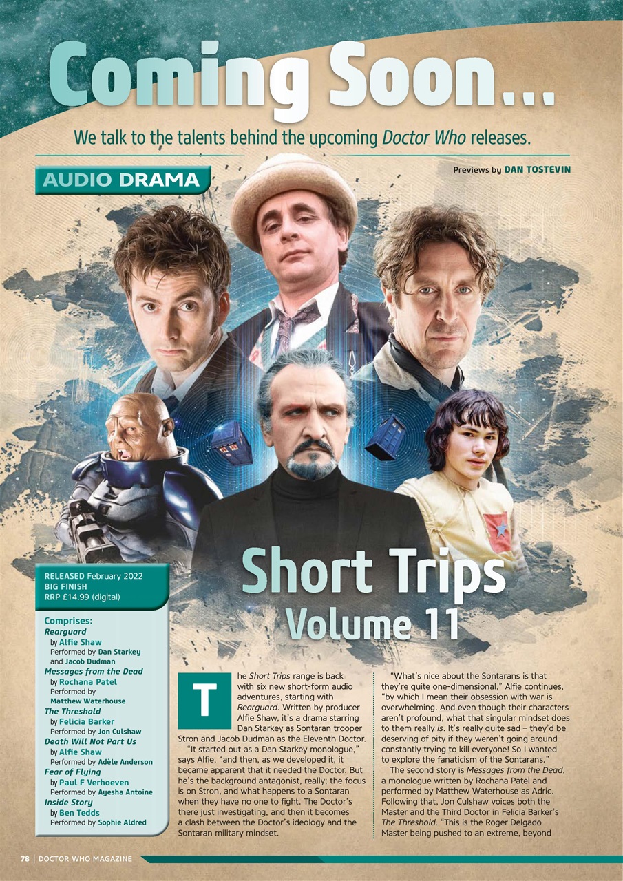 Doctor Who Magazine Preview Pages