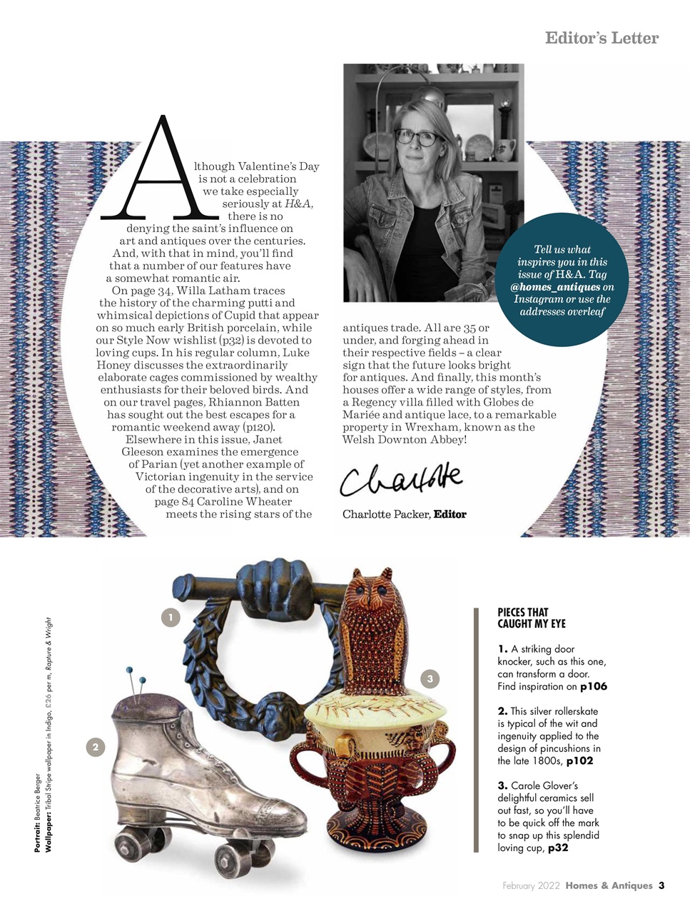 Homes & Antiques Magazine Preview Pages