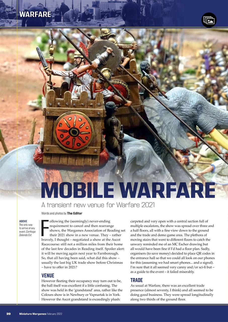Miniature Wargames Preview Pages
