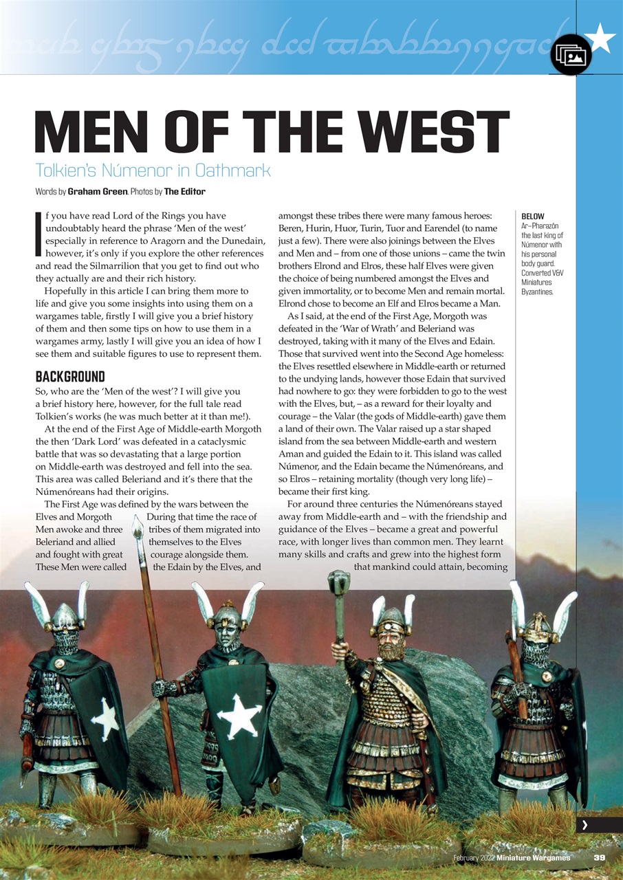 Miniature Wargames Preview Pages