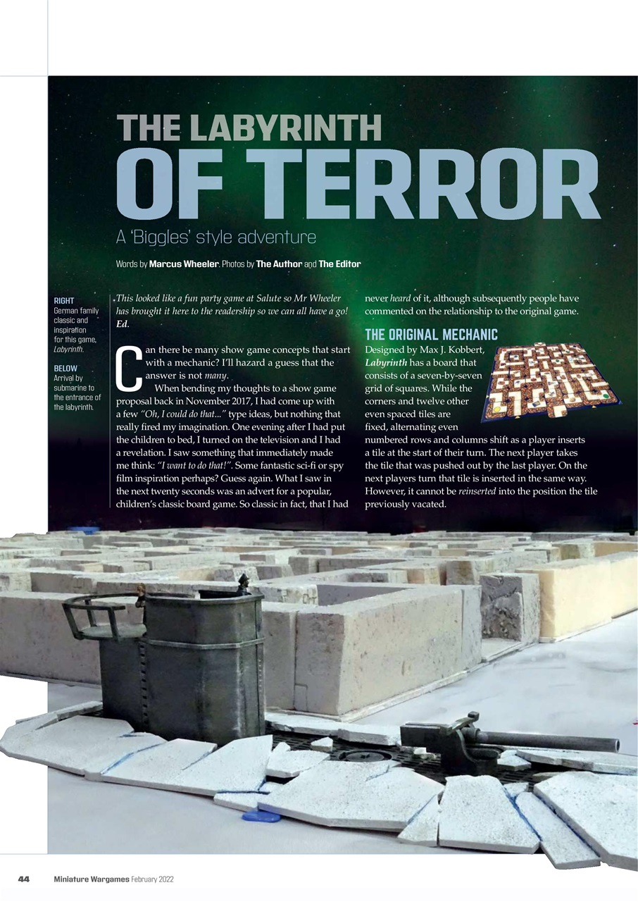 Miniature Wargames Preview Pages