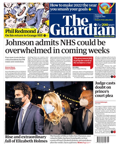 The Guardian Newspaper issue Wednesday, January 5, 2022