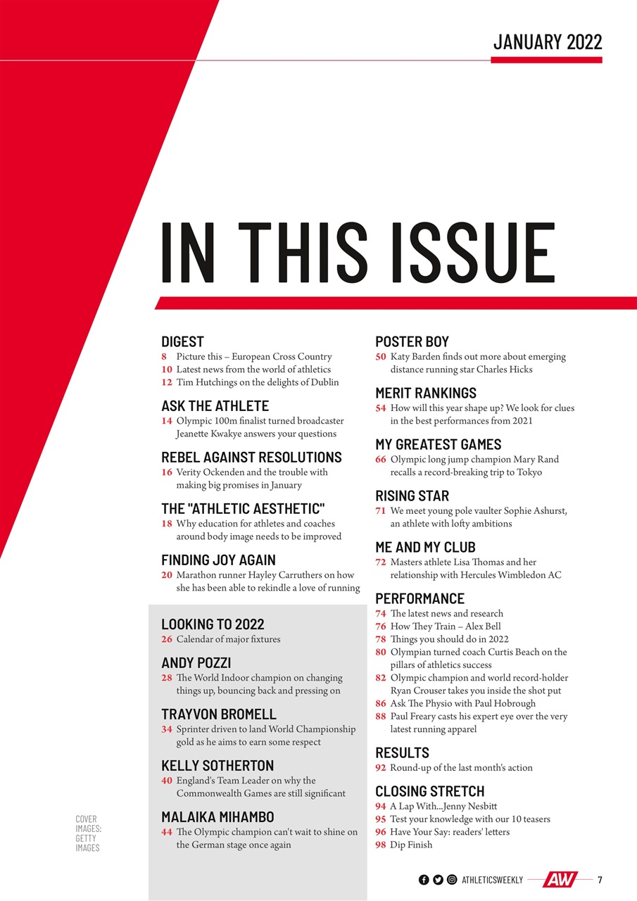 AW – Athletics Weekly Magazine Preview Pages