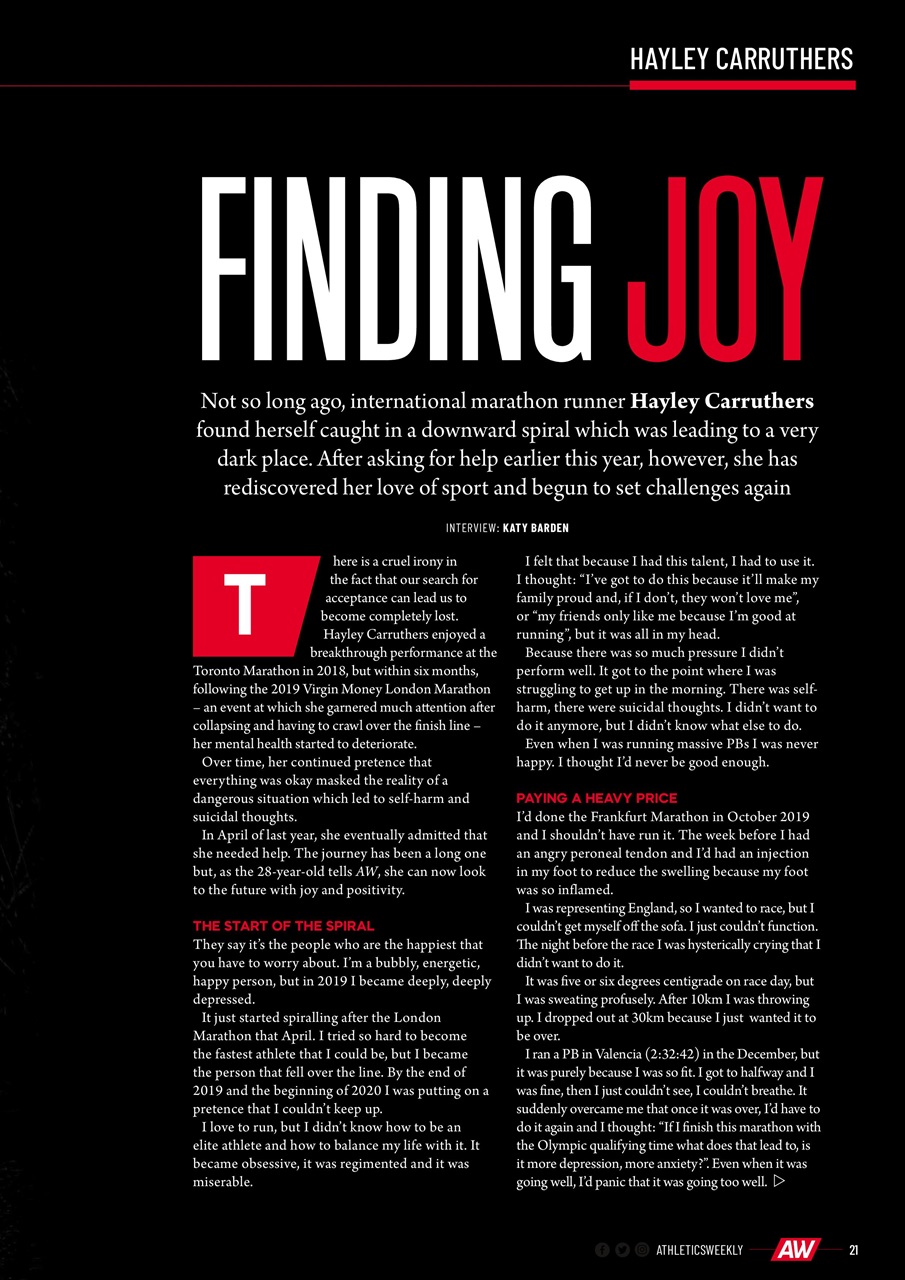 AW – Athletics Weekly Magazine Preview Pages