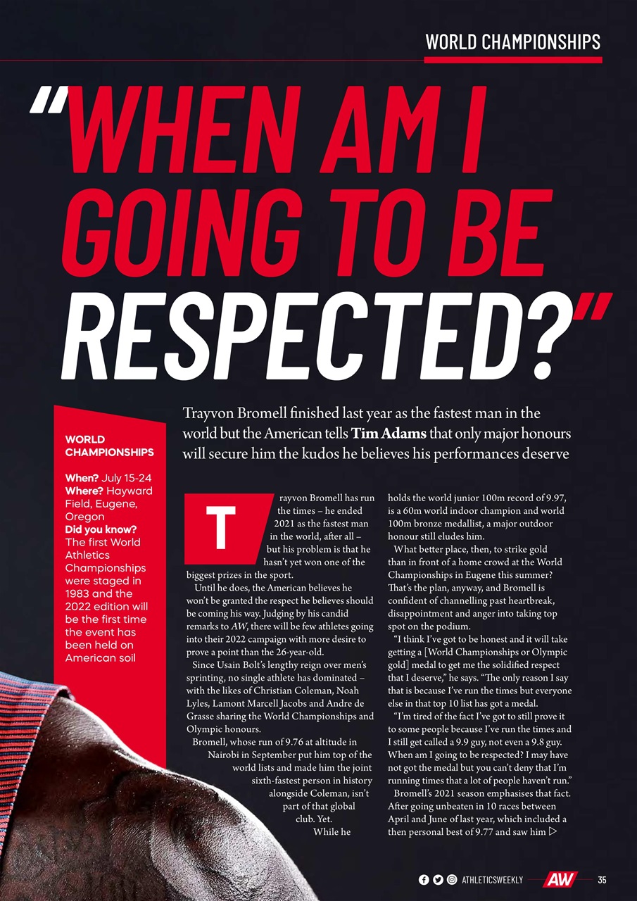 AW – Athletics Weekly Magazine Preview Pages