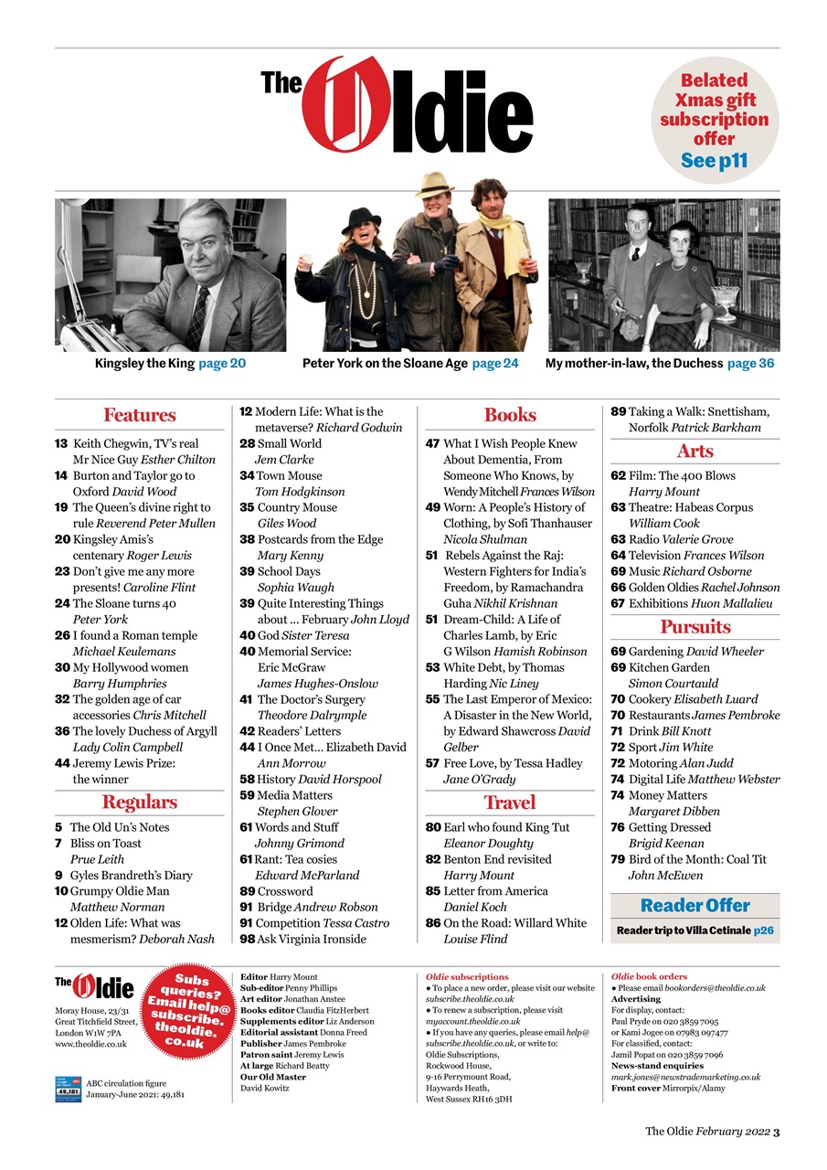 The Oldie Preview Pages