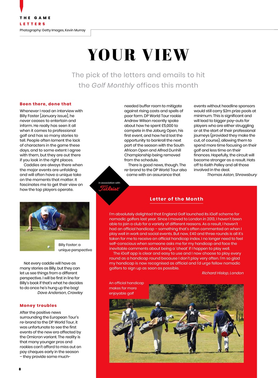 Golf Monthly Preview Pages