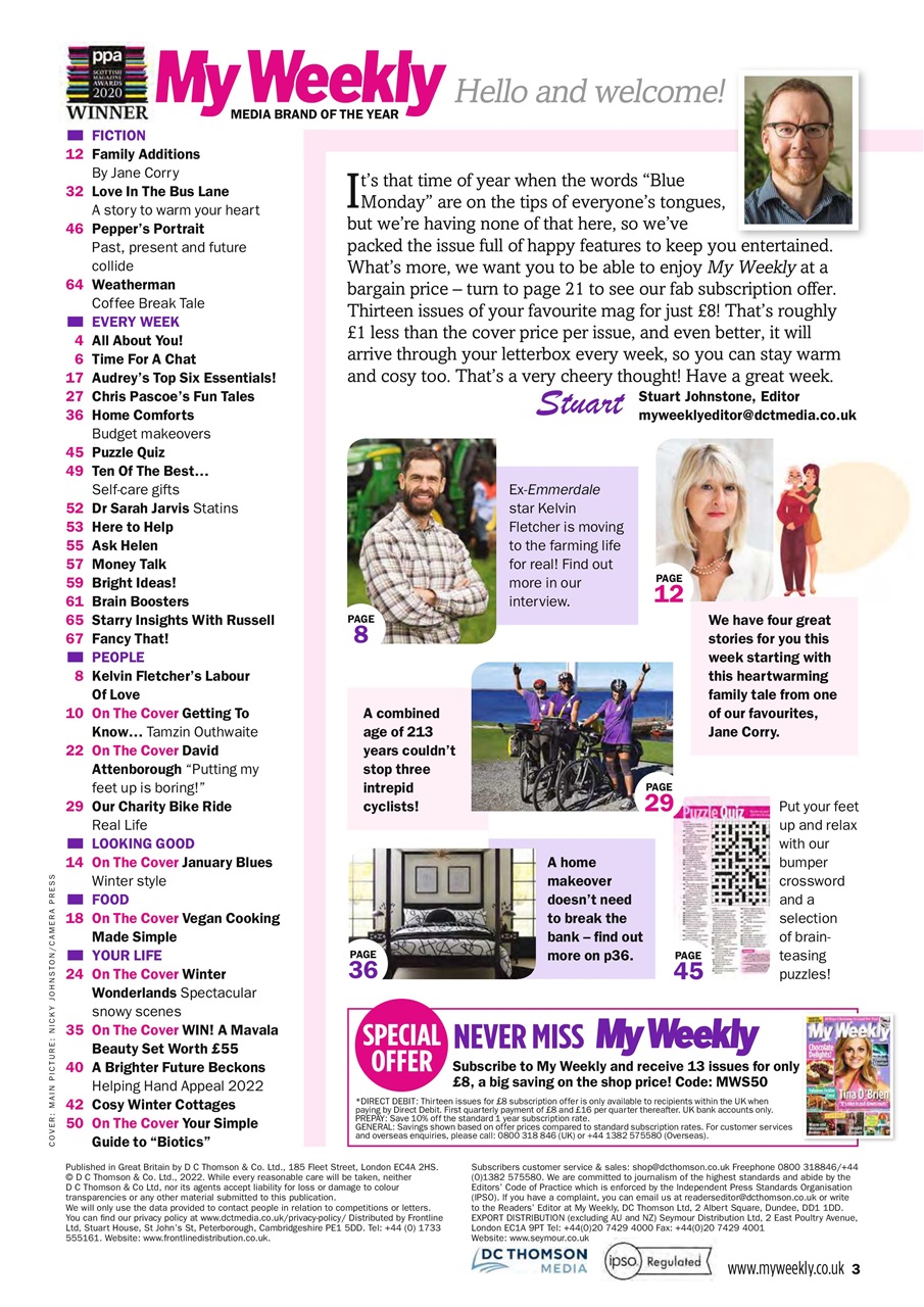 My Weekly Preview Pages