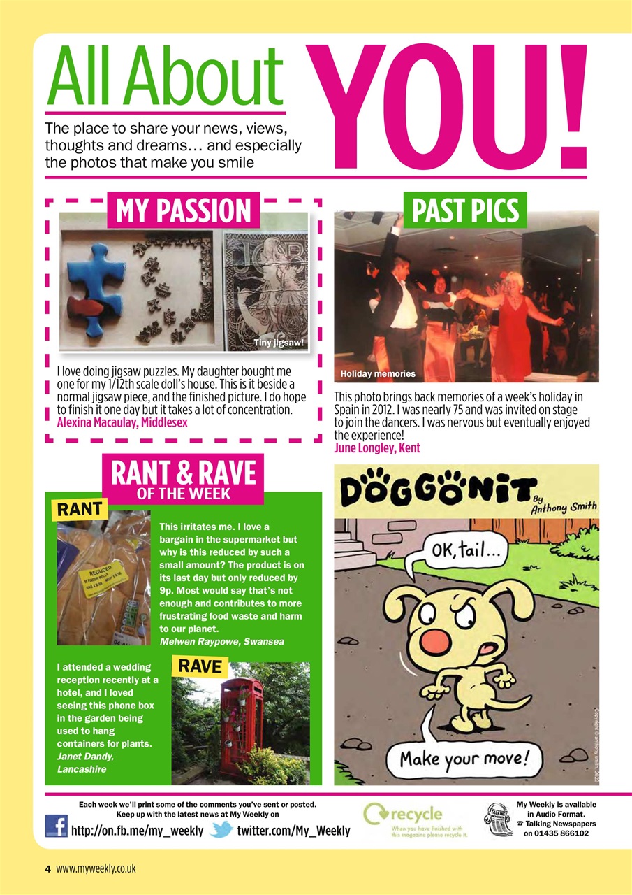 My Weekly Preview Pages