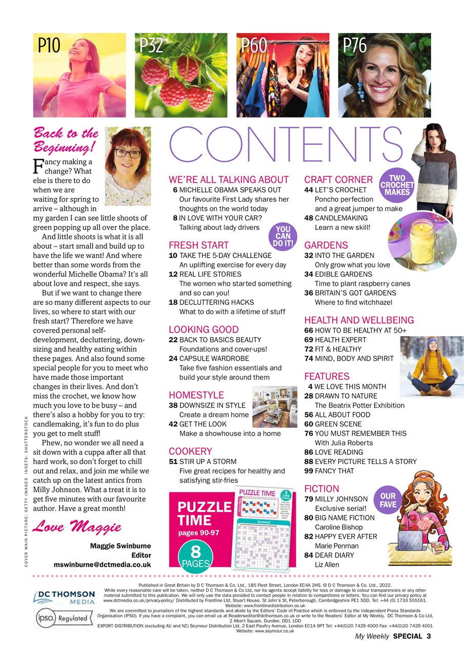 My Weekly Special Preview Pages