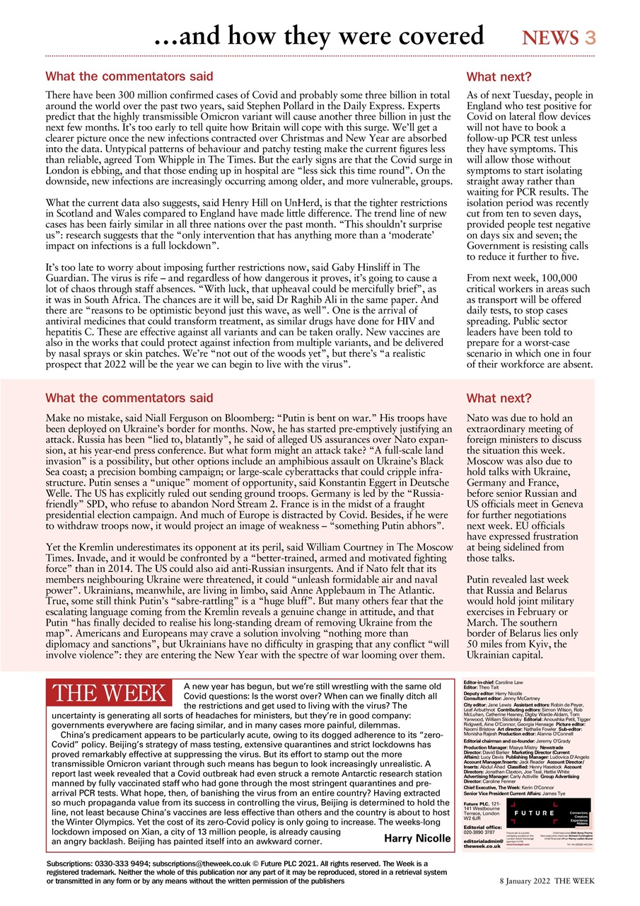 The Week Preview Pages