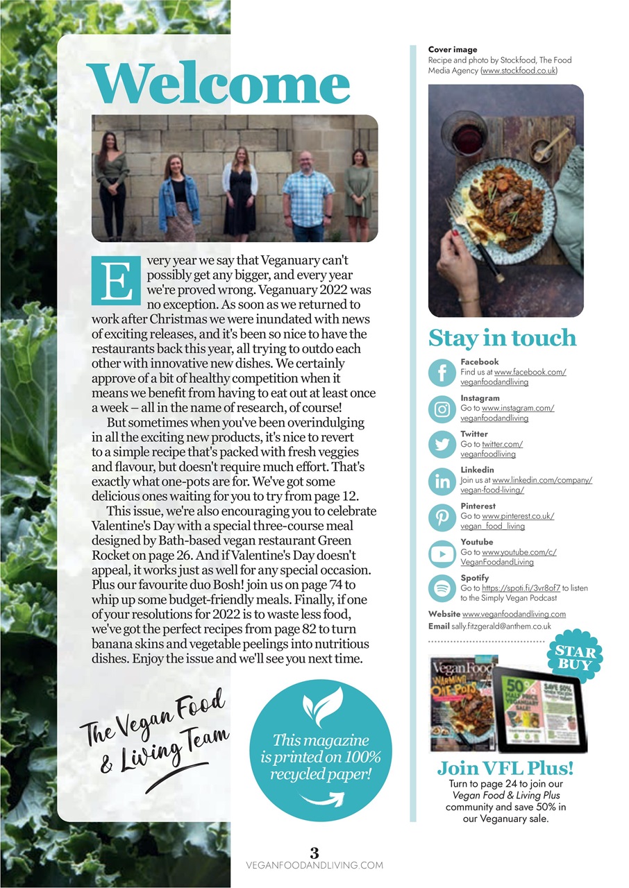 Vegan Food & Living Magazine Preview Pages