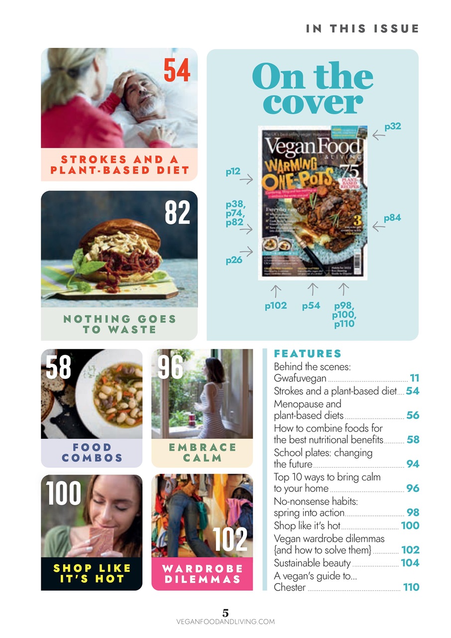 Vegan Food & Living Magazine Preview Pages