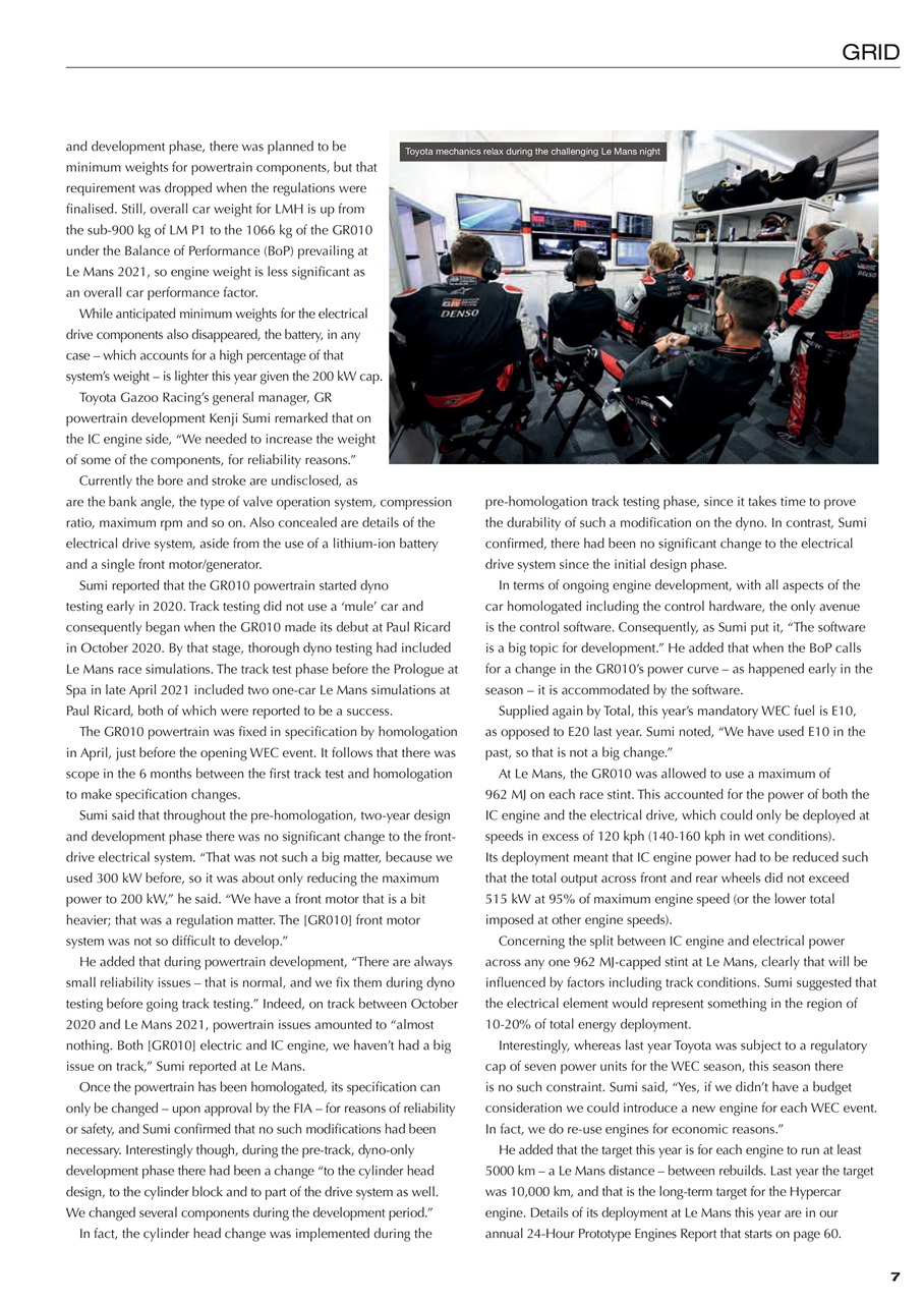 Race Engine Technology Preview Pages