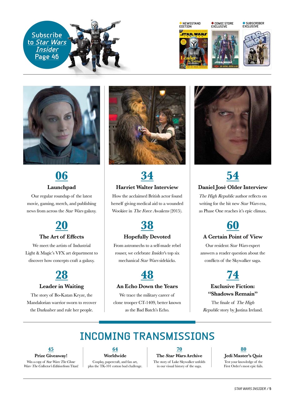 Star Wars Insider Preview Pages