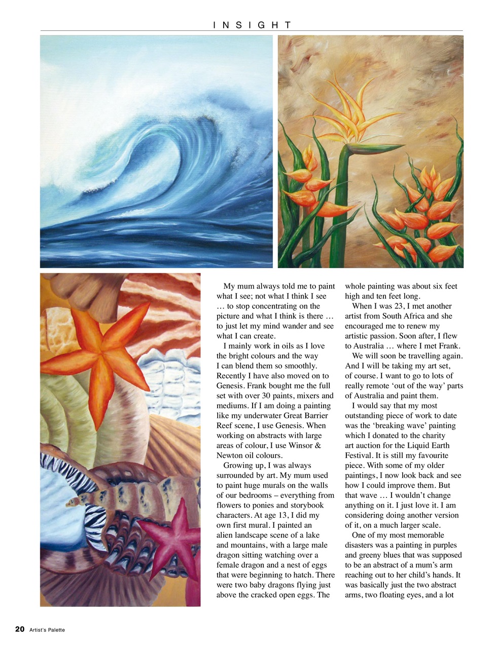 Artist's Palette Preview Pages