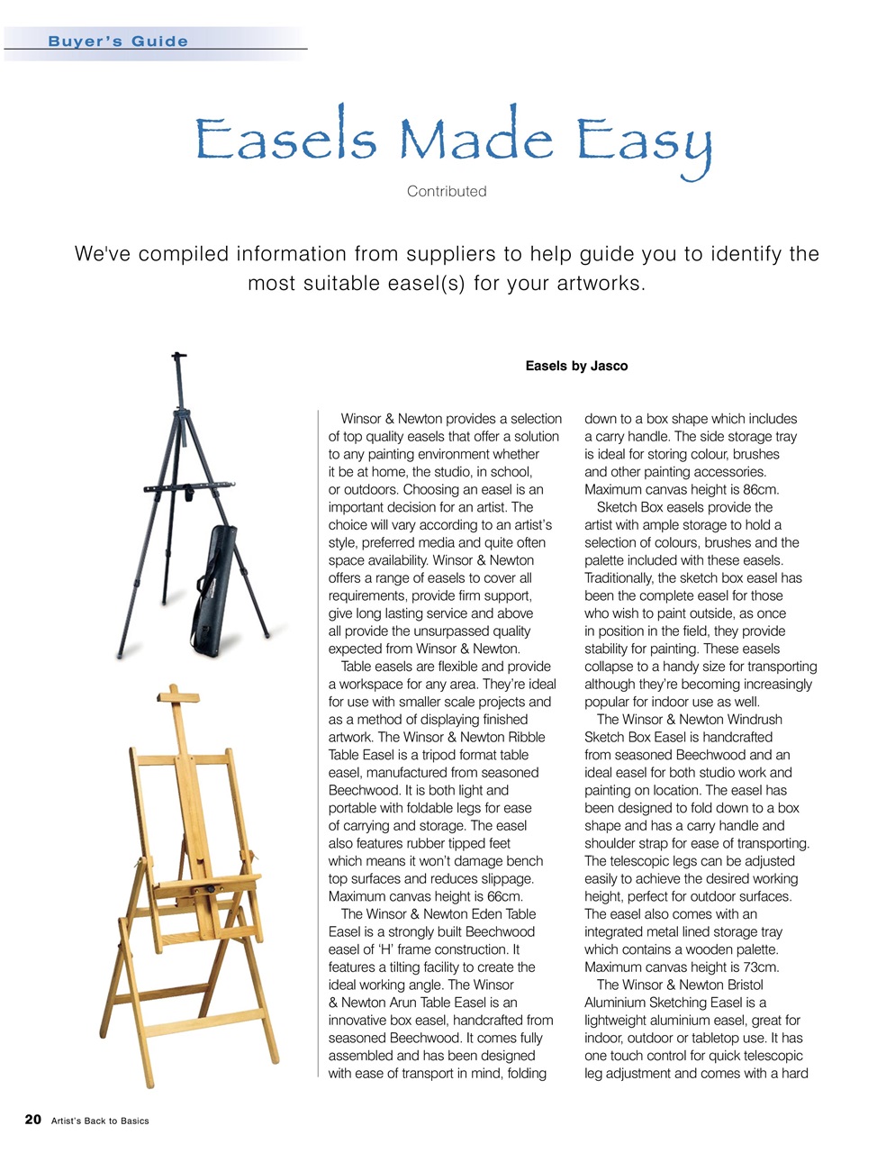 Artists Back to Basics Preview Pages