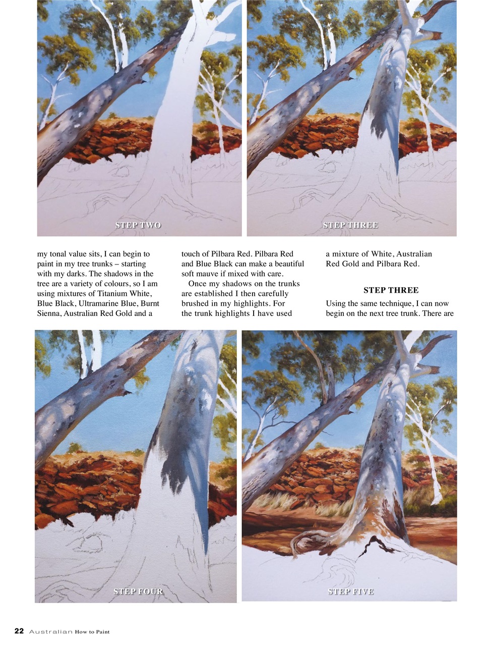 Australian How to Paint Preview Pages