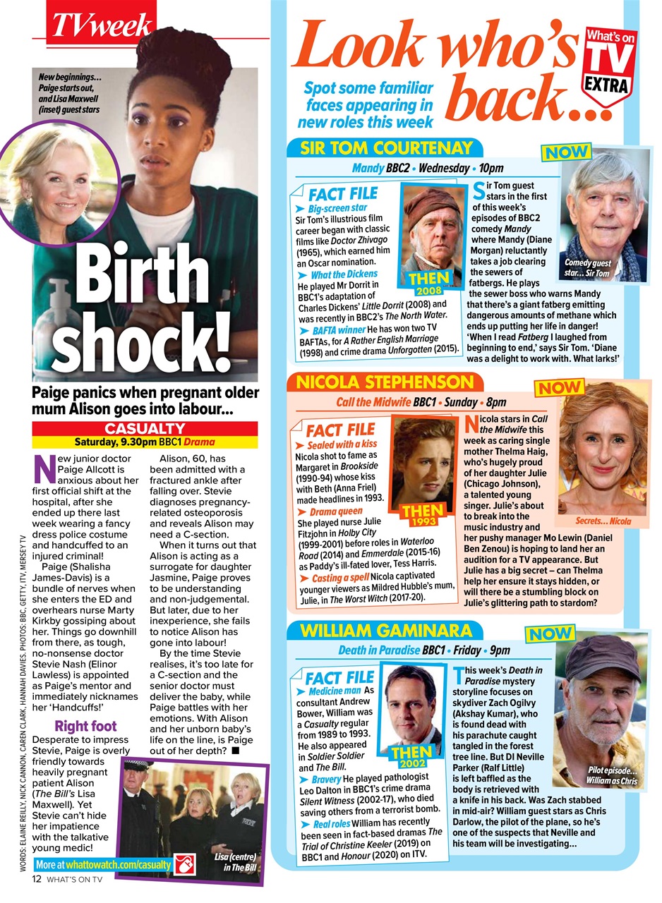 What's on TV Preview Pages