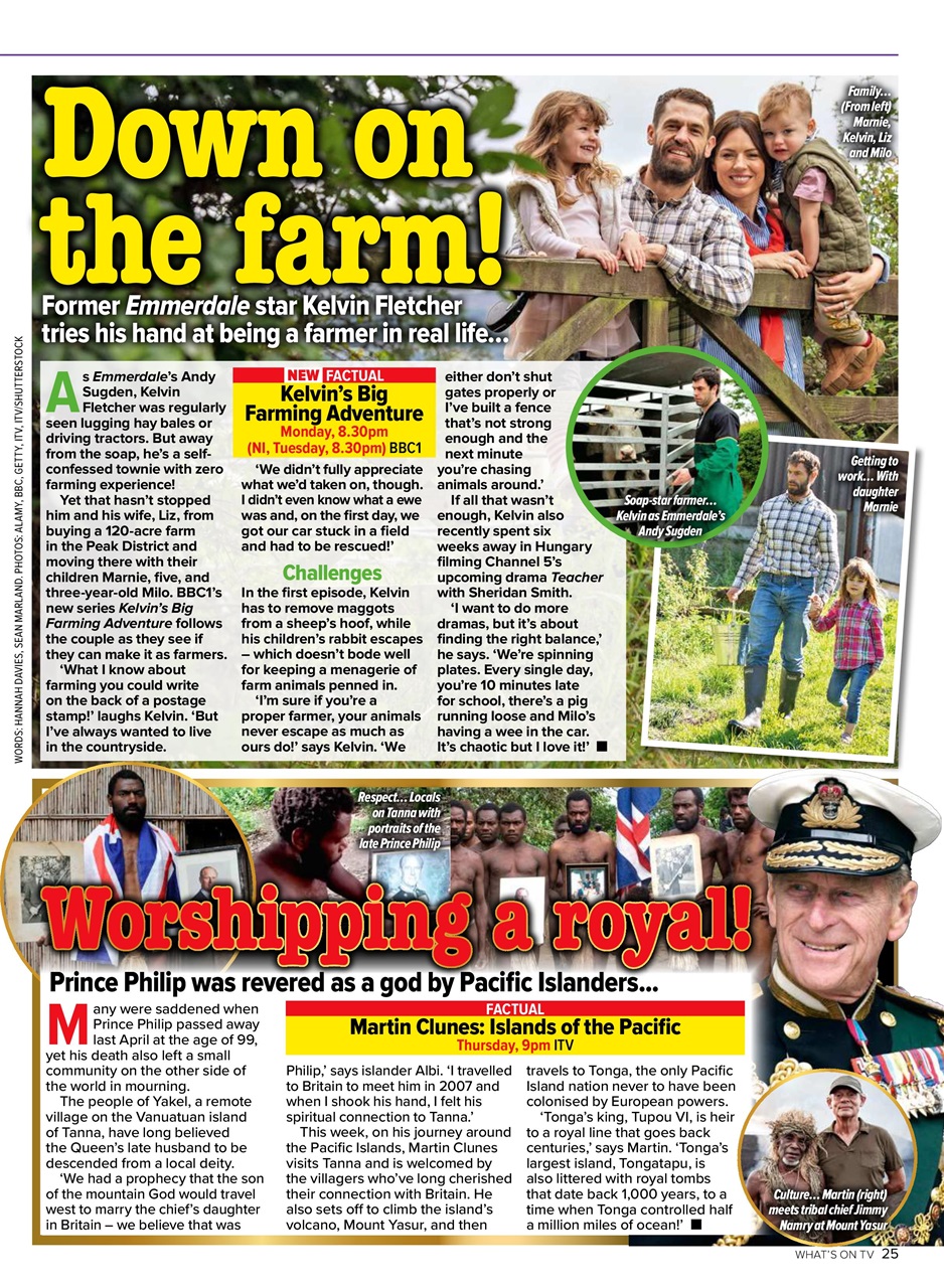 What's on TV Preview Pages