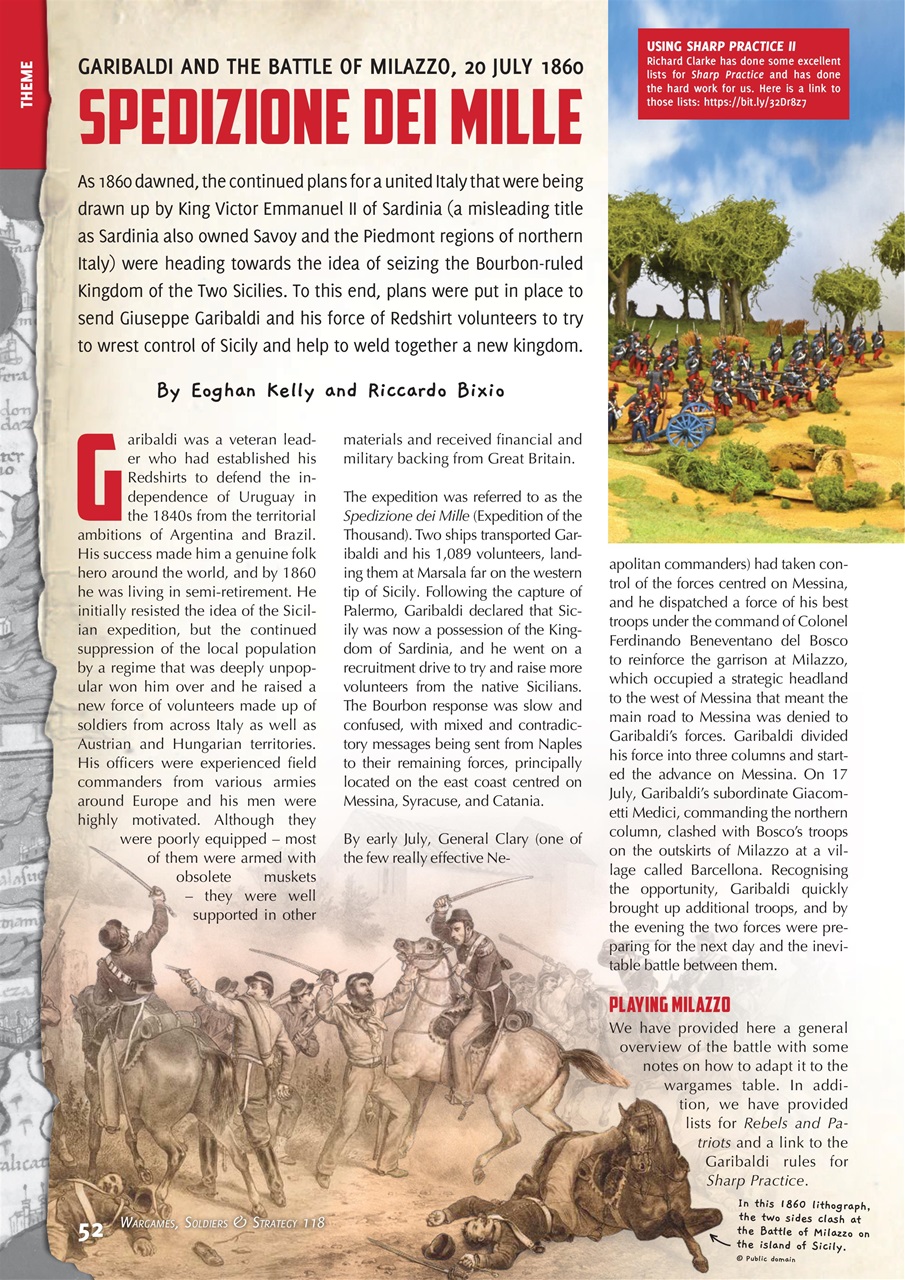 Wargames, Soldiers & Strategy Preview Pages