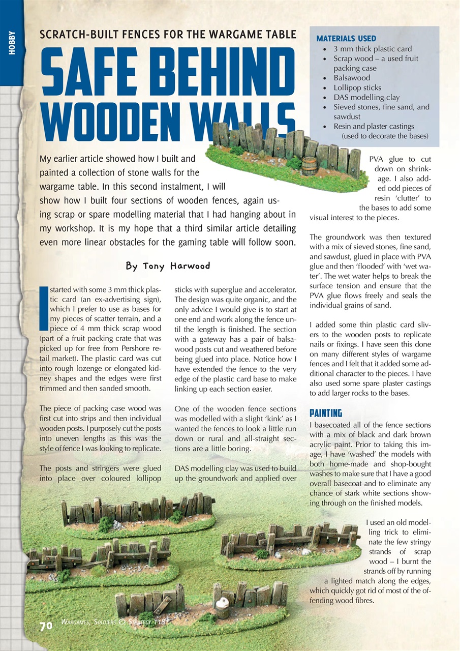 Wargames, Soldiers & Strategy Preview Pages