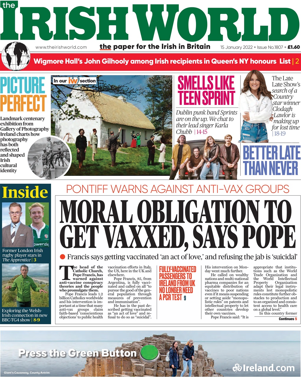 Irish World Preview Pages