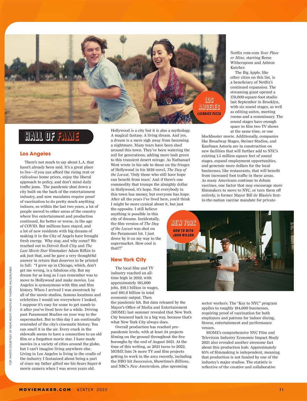 MovieMaker Magazine Preview Pages
