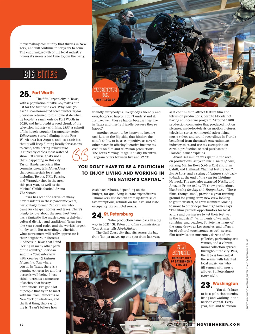 MovieMaker Magazine Preview Pages