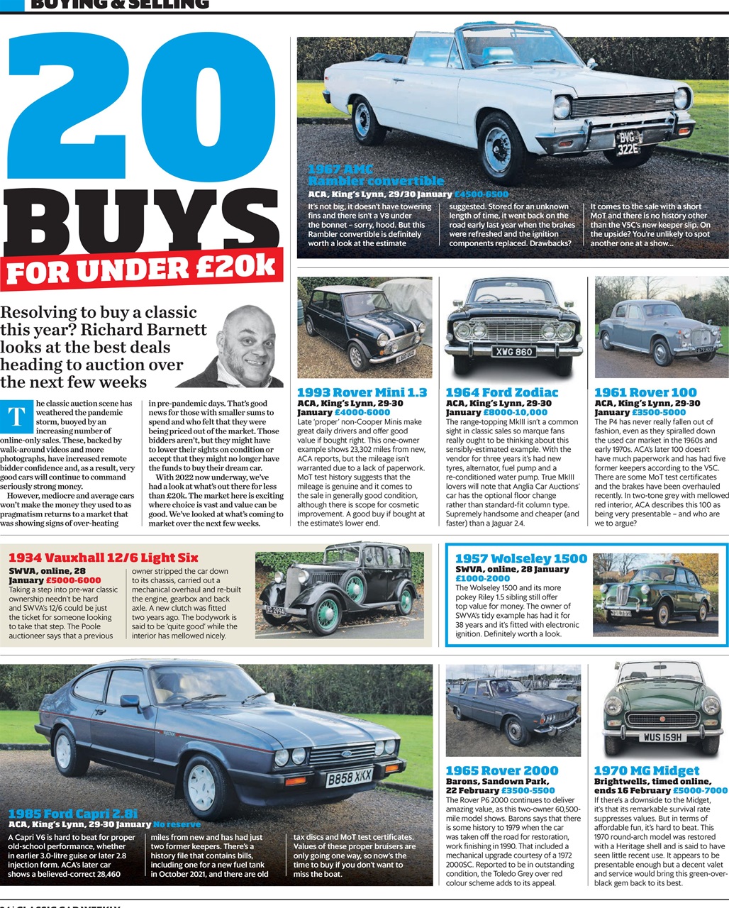 Classic Car Weekly Preview Pages